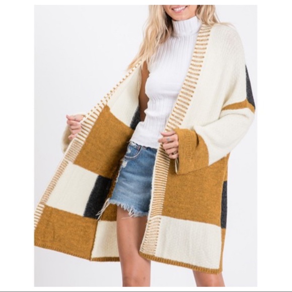 ✨LAST ONE✨Boho Chic Color Block Knit Cardigan - Picture 6 of 8